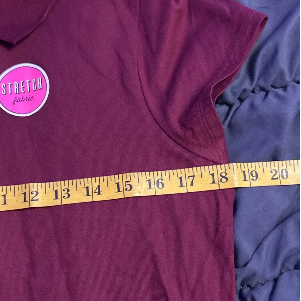 NEW The Children's Place Girls Burgundy Uniform Polo Shirts Lot of 3 XXL 16